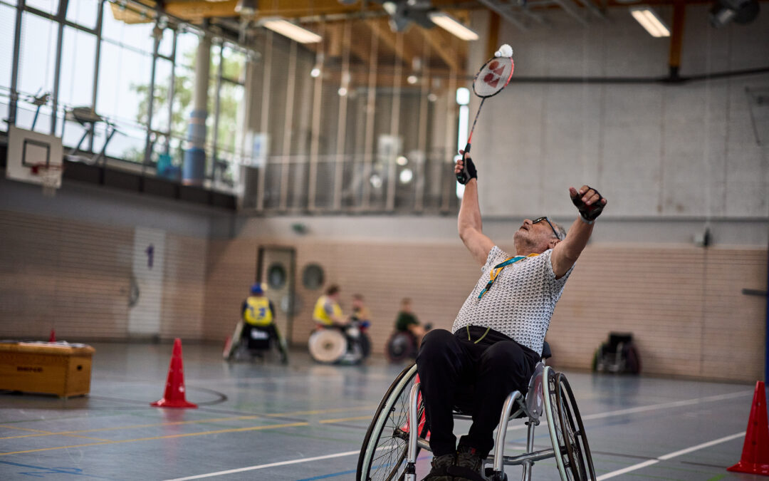 Wieder sehr beliebt: Para-Badminton beim Inklusiven Sportfest