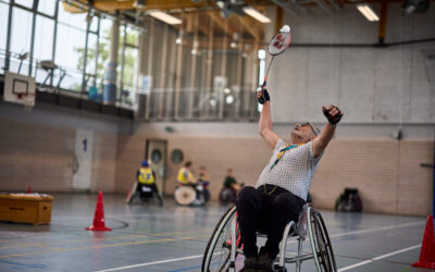 Wieder sehr beliebt: Para-Badminton beim Inklusiven Sportfest