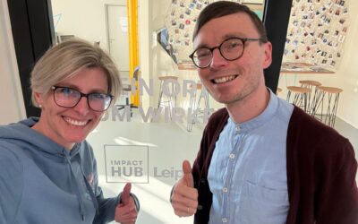 Wir beim Impact Hub