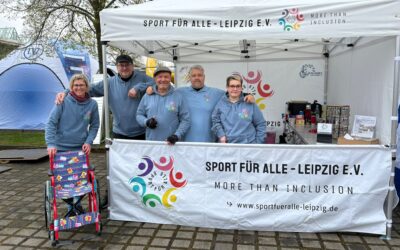 Wir trotz Schietwetter beim Leipzig-Marathon